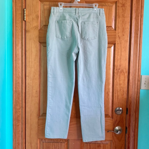 Women’s size 12 Gloria Vanderbilt light green/grayish green Amanda trouser pant - Picture 2 of 7